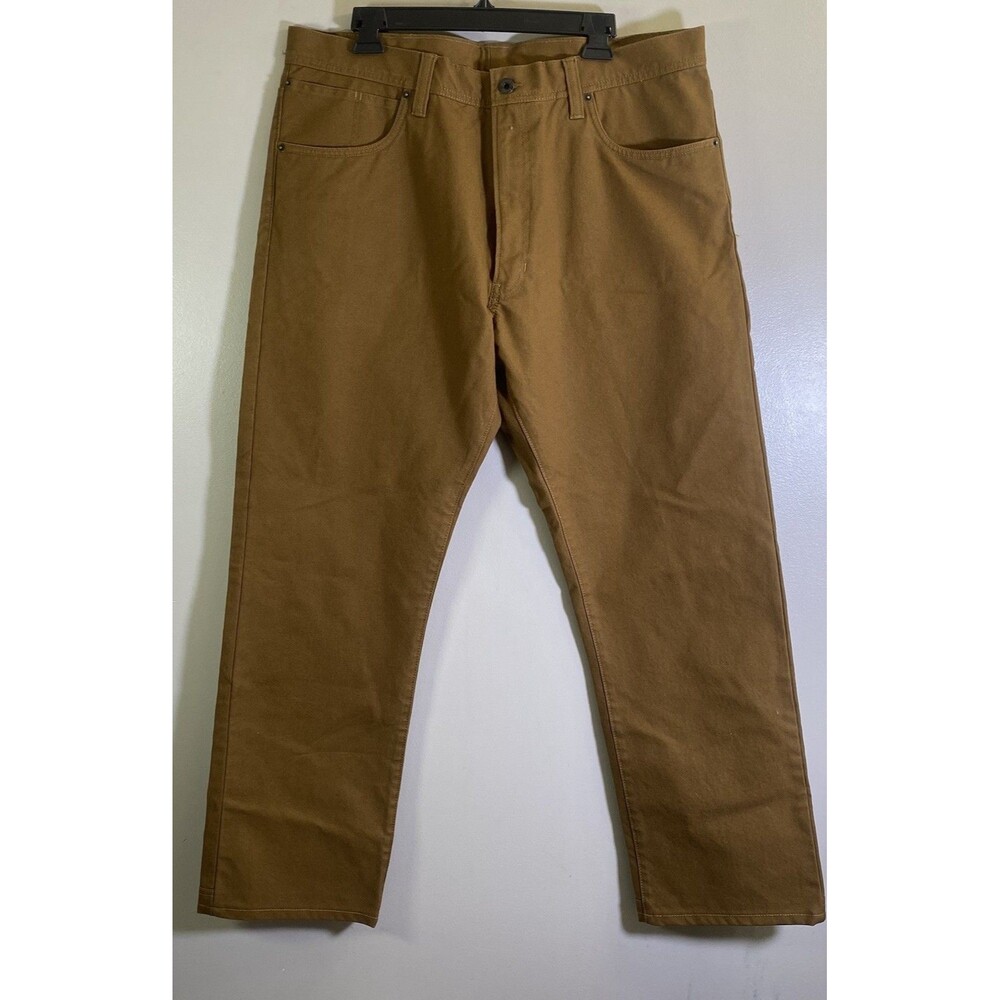 C.C. Filson Co. Mens Original Dry Tin Cloth Pants 38 x 34 Gold Tan 11.5 Ounce